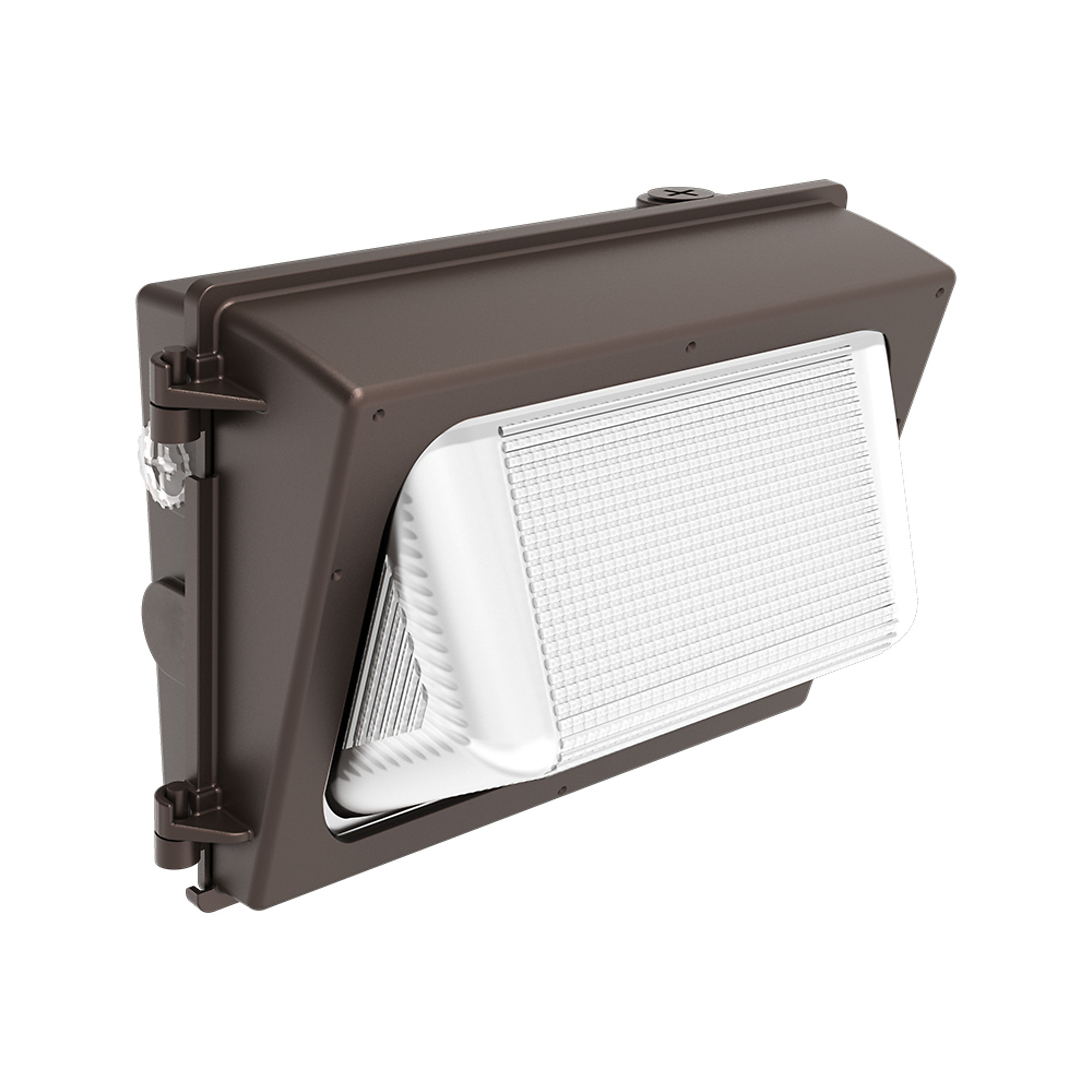 HALO:WXP, 100- Watt Equivalent, Integrated LED, Bronze Finish, Dusk to Dawn Small Wall Pack Light, 4000K